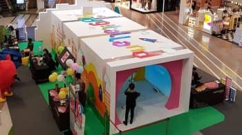 interactive playground inside tunnel